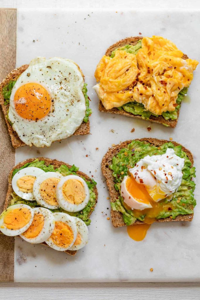Avocado Toast with Egg – 4 Ways by Feel Good Foodie