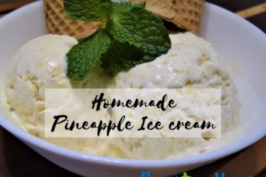 Homemade pineapple ice cream recipe