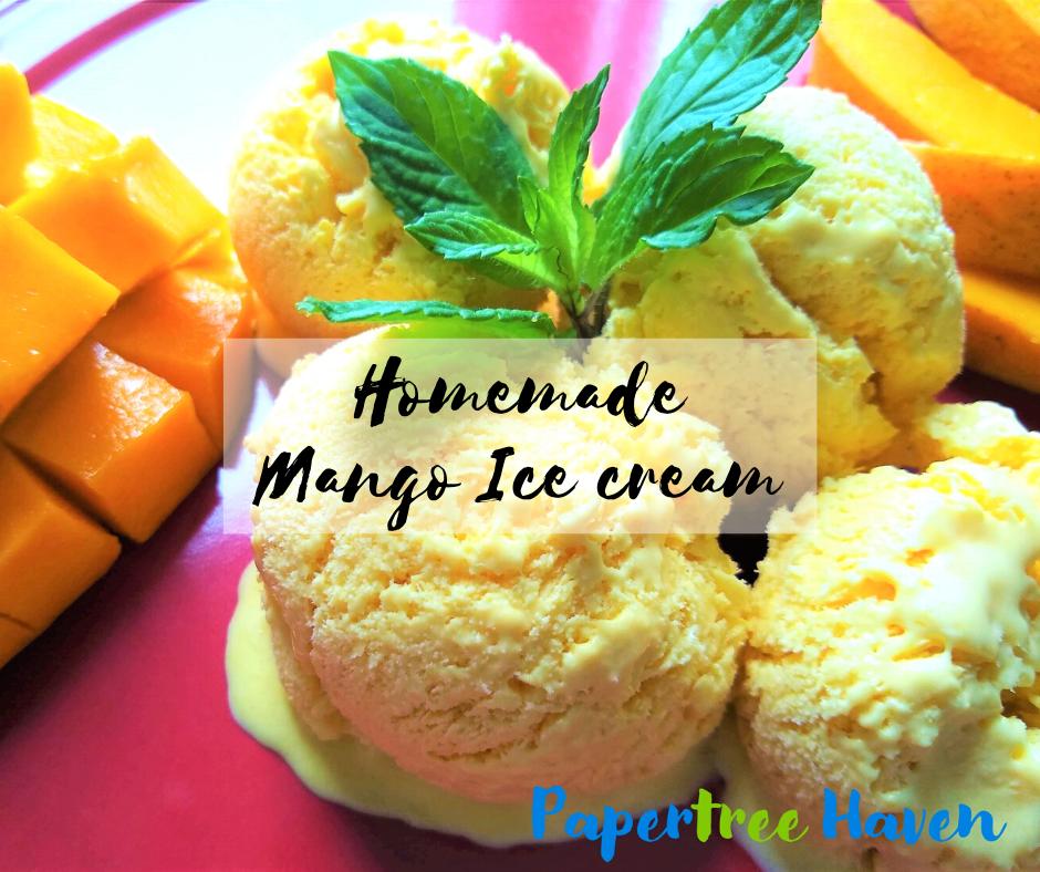 homemade mango icecream