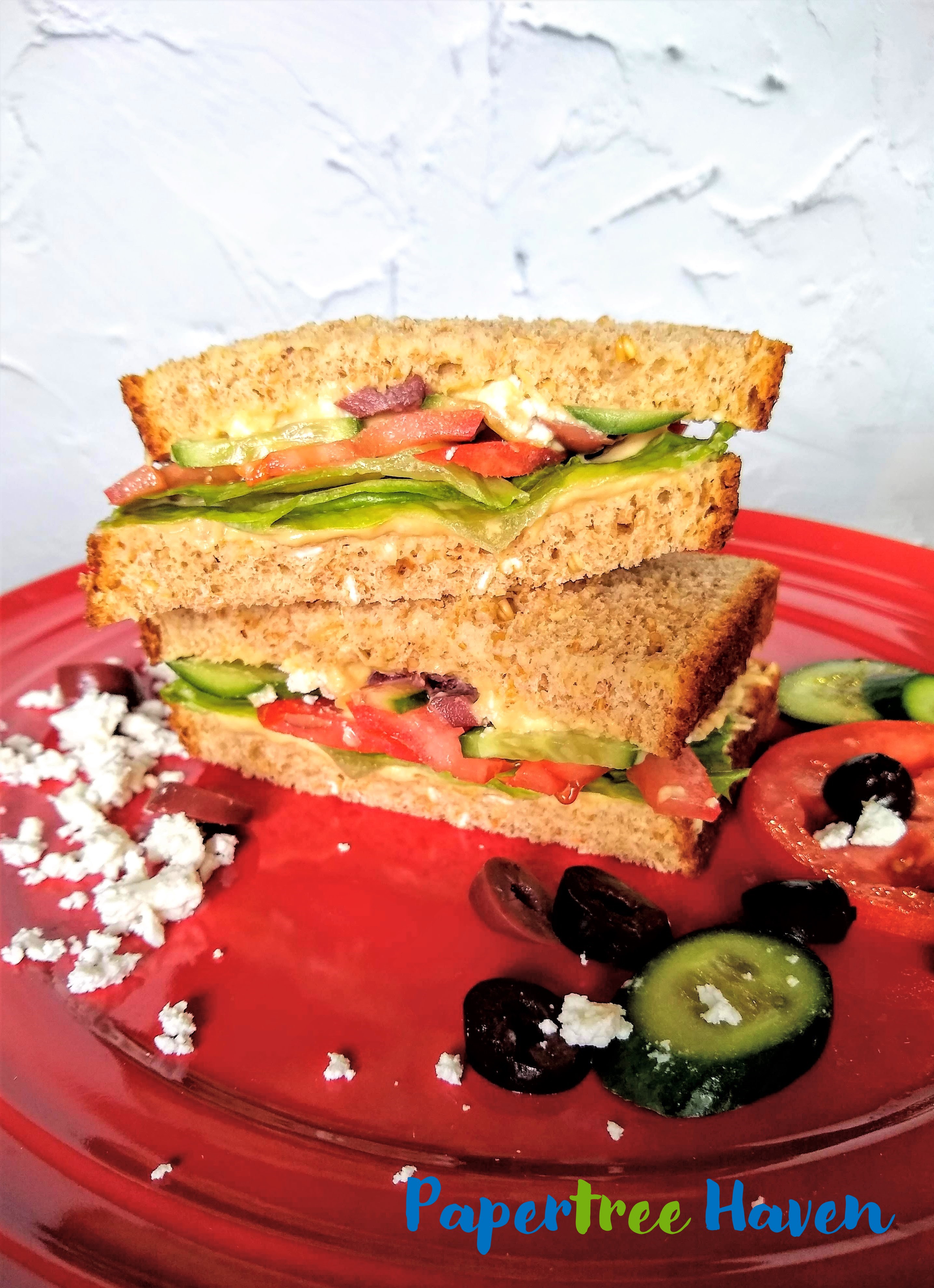 Veggie Mediterranean Sandwich