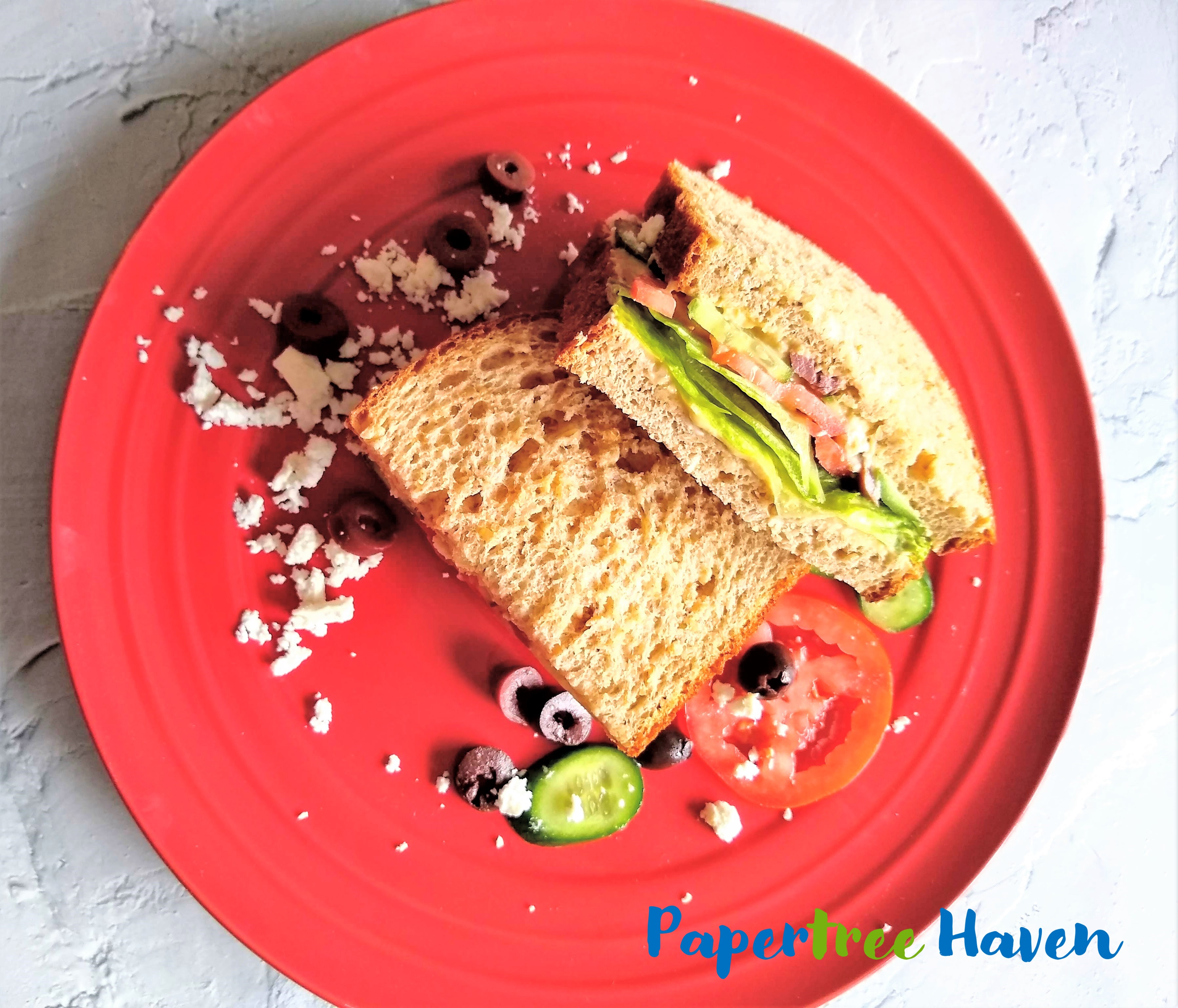 mediterranean veggie sandwich