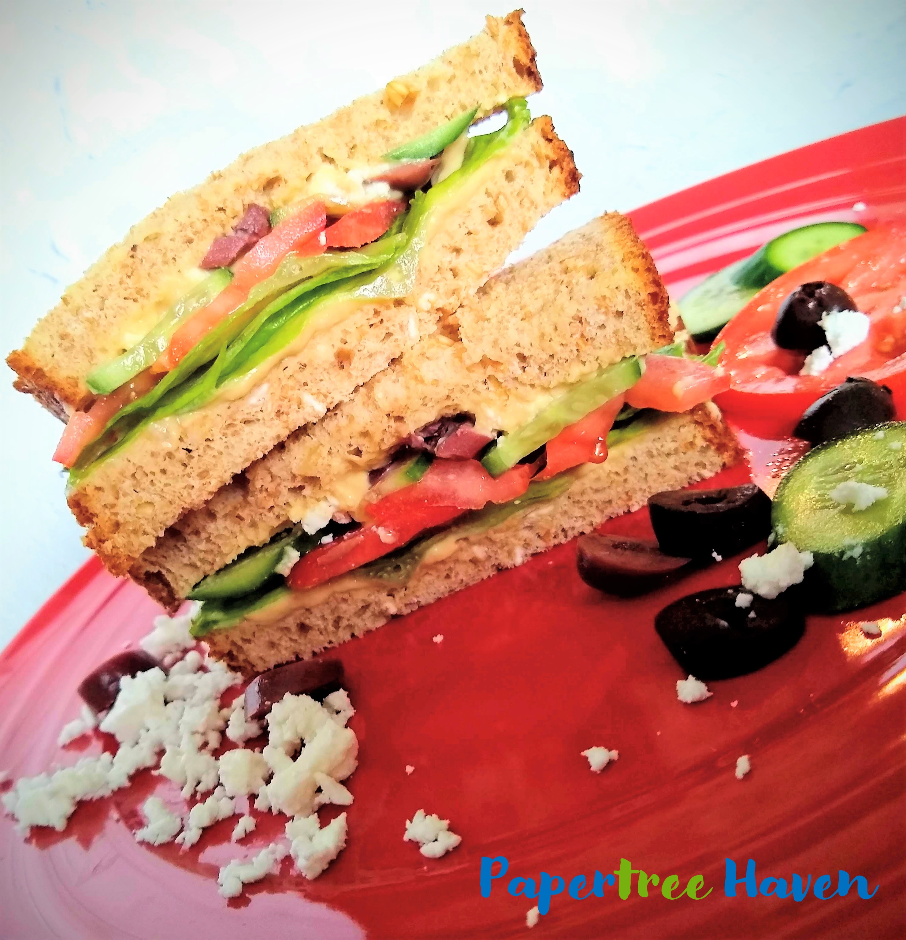 mediterranean veggie sandwich